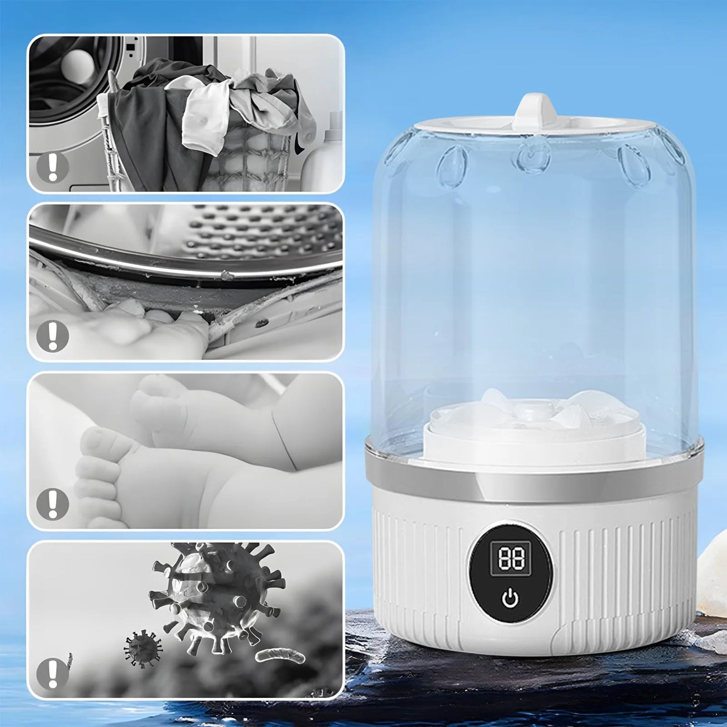CleanWave™ Mini Washer
