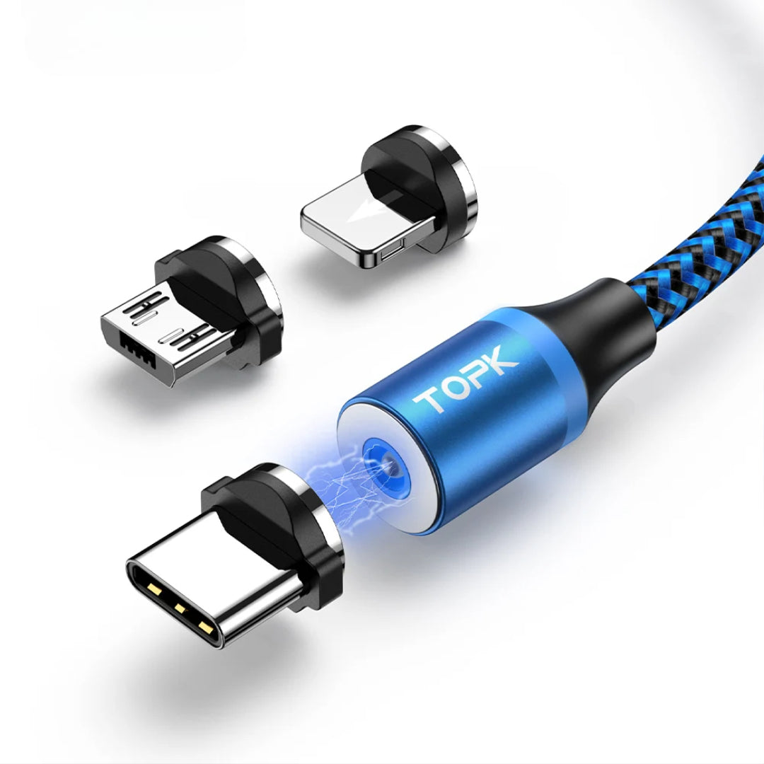 Magnetic 3-in-1 Charging Cable