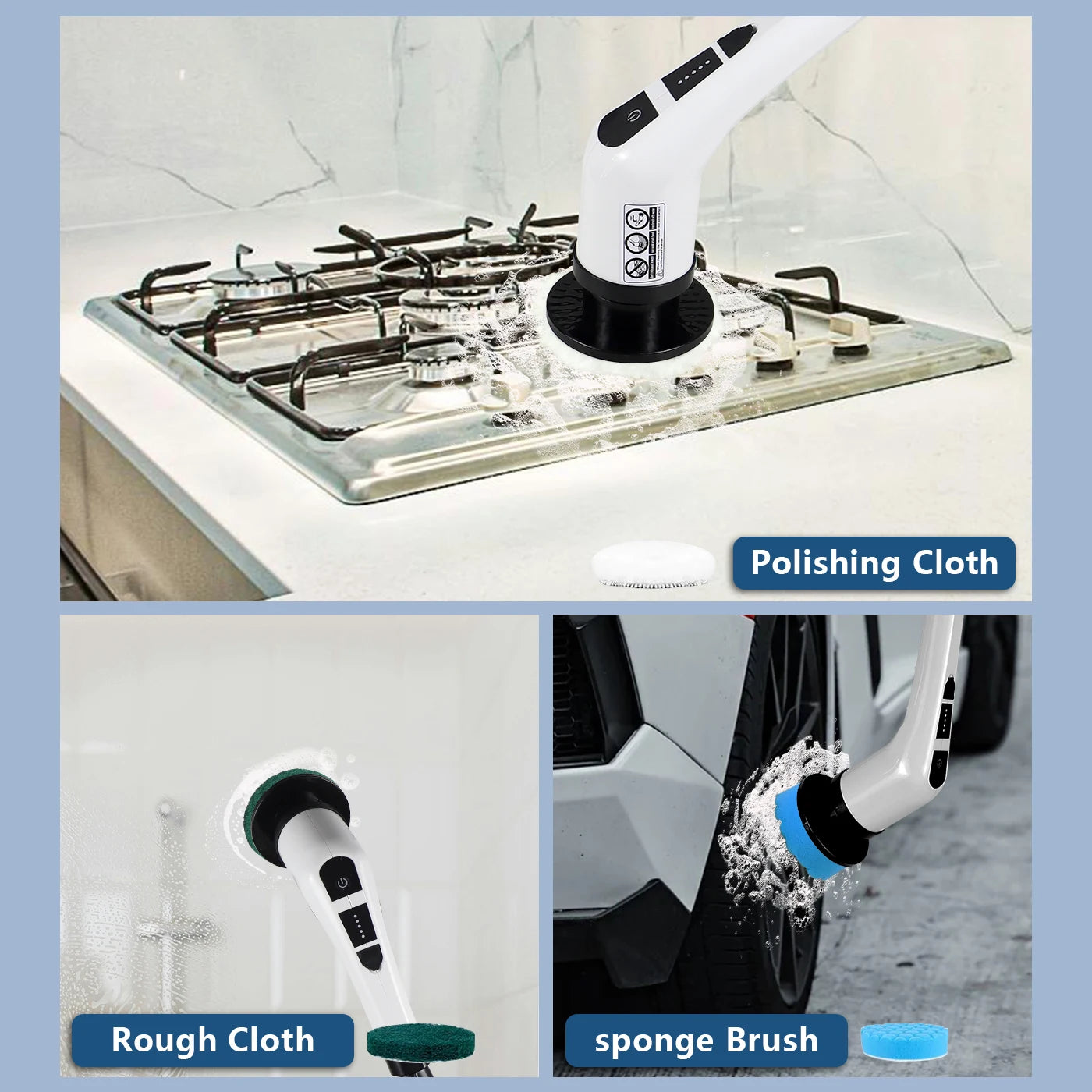 Cordless Fast Charging Cleaning Brush