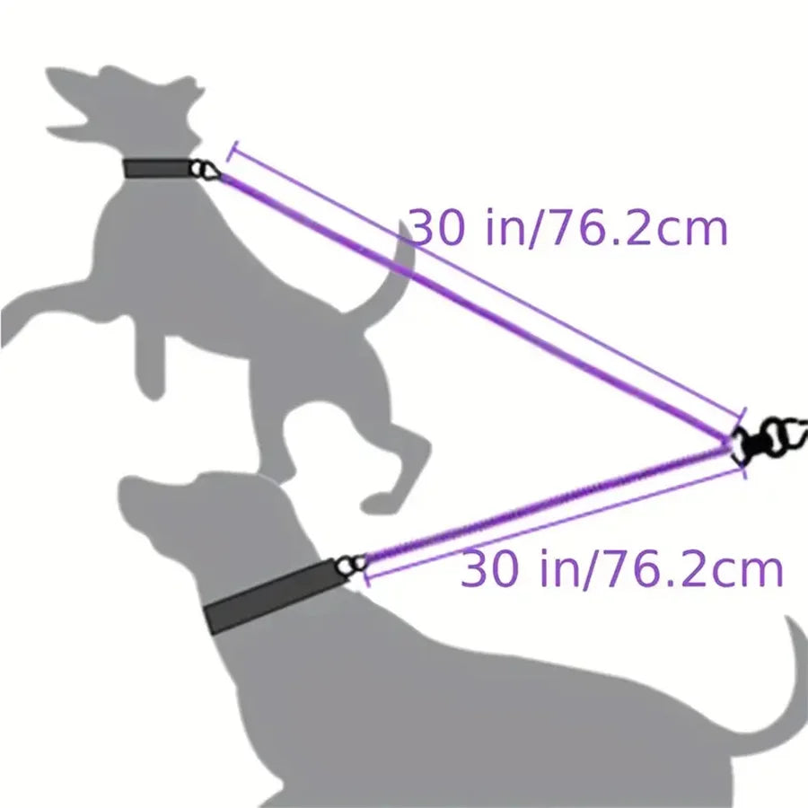 Tangle-Free Double Dog Leash