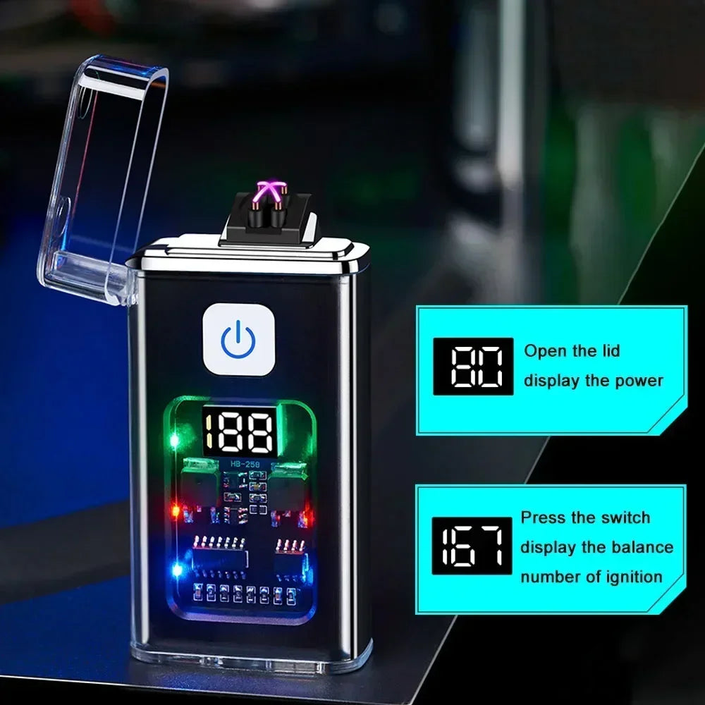 Sleek Windproof USB Lighter