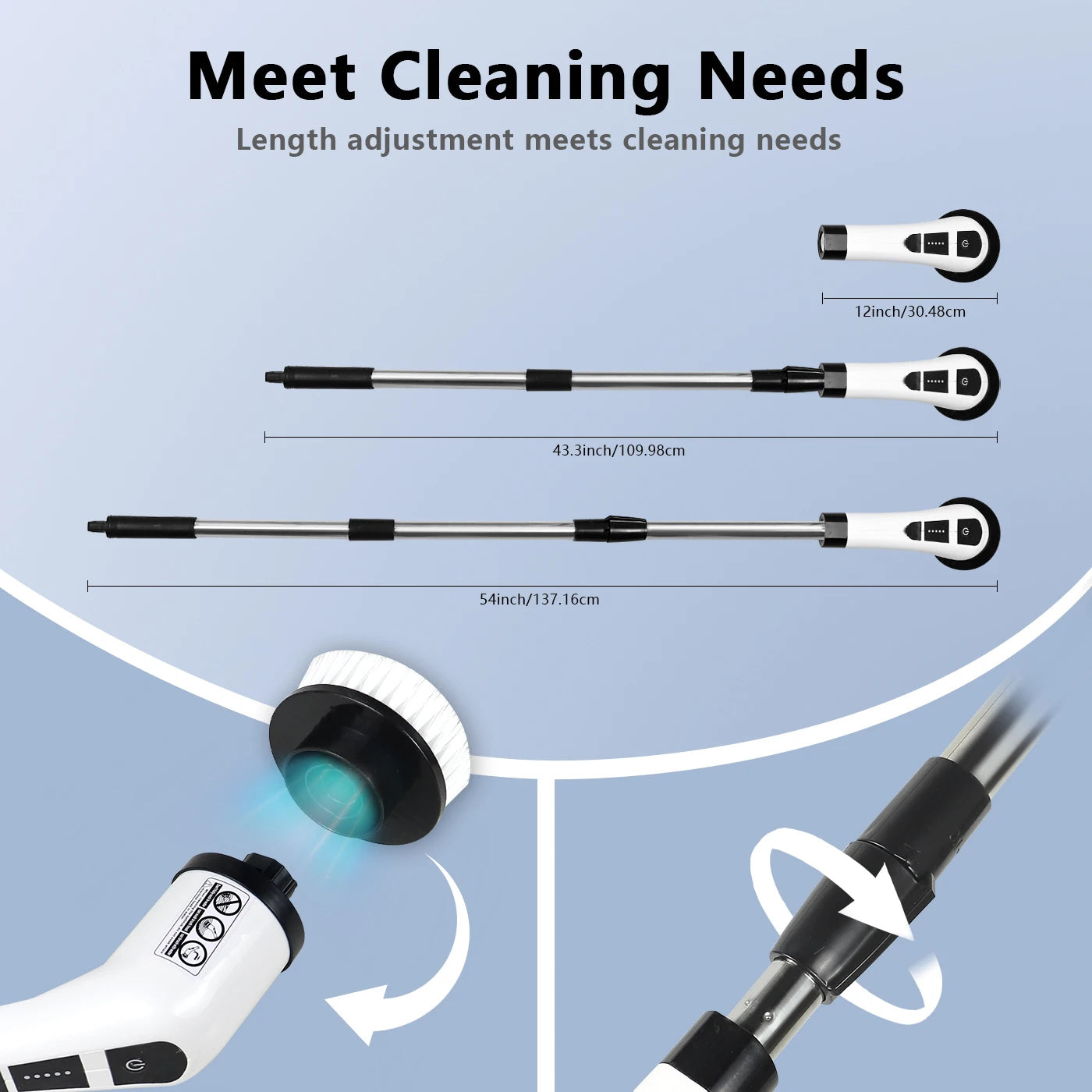 Cordless Fast Charging Cleaning Brush