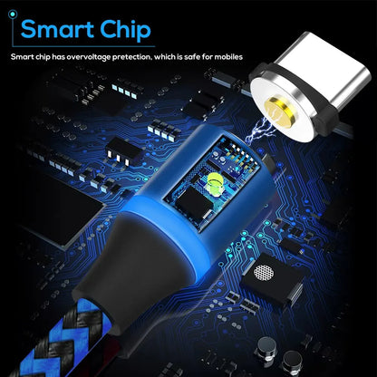 Magnetic 3-in-1 Charging Cable