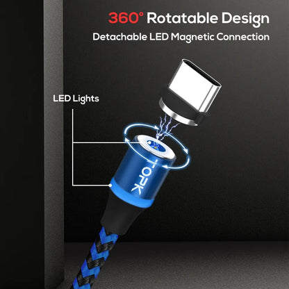 Magnetic 3-in-1 Charging Cable