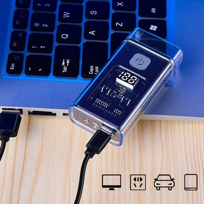 Sleek Windproof USB Lighter
