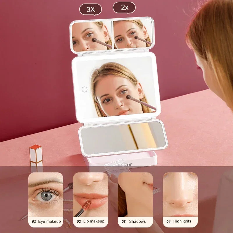 LED Makeup Mirror with Touch Light