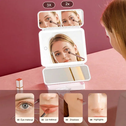LED Makeup Mirror with Touch Light