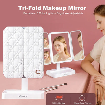 LED Makeup Mirror with Touch Light