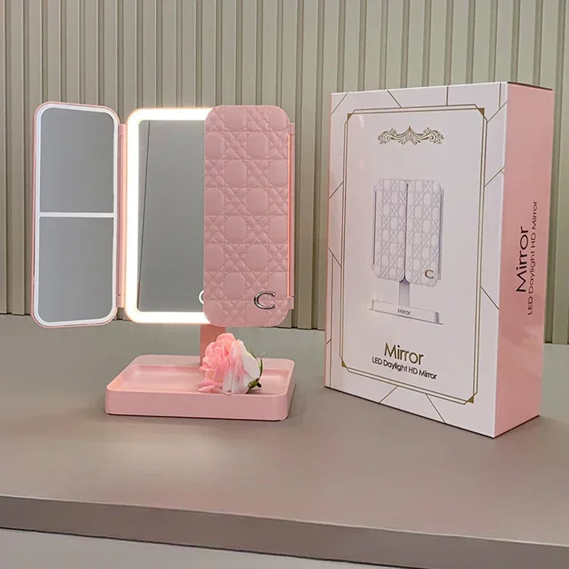 LED Makeup Mirror with Touch Light