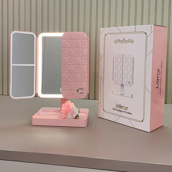 LED Makeup Mirror with Touch Light