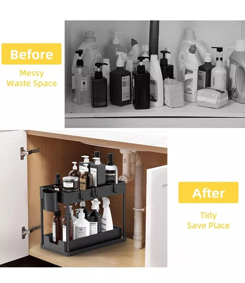 Sliding Cabinet Storage Rack